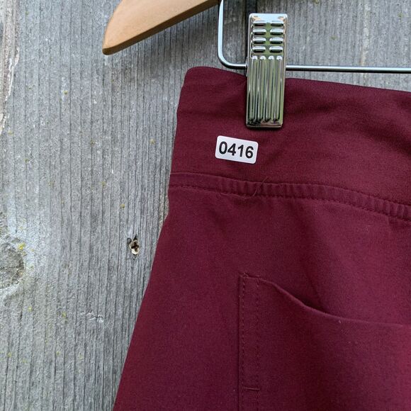FIGS Pants Womens Medium Burgundy Zamora Cargo Nurse Work - Picture 16 of 16